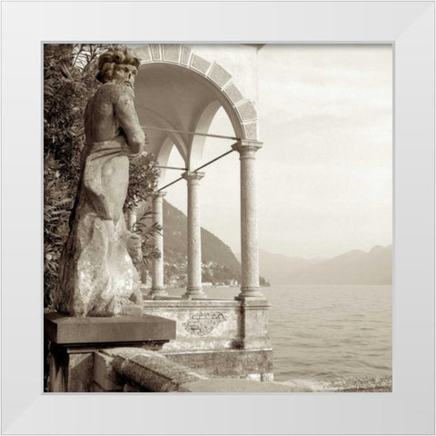 Giardini Italiano - 4 White Modern Wood Framed Art Print by Blaustein, Alan