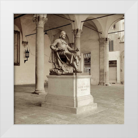 Lucca - 2 White Modern Wood Framed Art Print by Blaustein, Alan