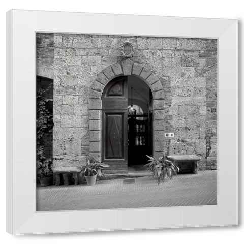 Tuscany - 1 White Modern Wood Framed Art Print by Blaustein, Alan
