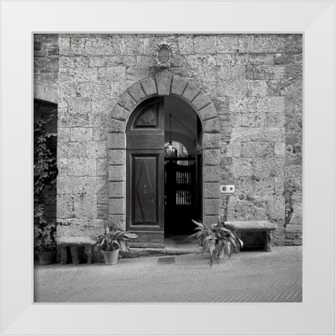 Tuscany - 1 White Modern Wood Framed Art Print by Blaustein, Alan