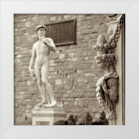 Firenze - 4 White Modern Wood Framed Art Print by Blaustein, Alan