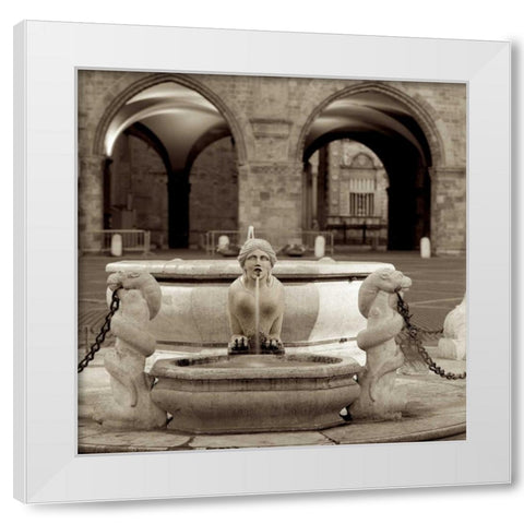 Bergamo - 1 White Modern Wood Framed Art Print by Blaustein, Alan
