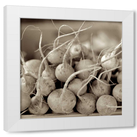 Marketplace - 26 White Modern Wood Framed Art Print by Blaustein, Alan