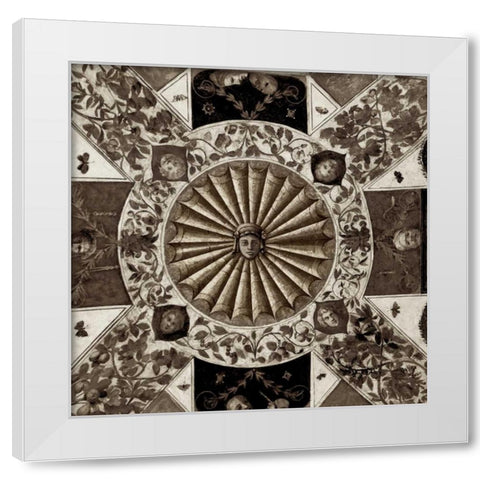 Giardini Italiano - 7 White Modern Wood Framed Art Print by Blaustein, Alan