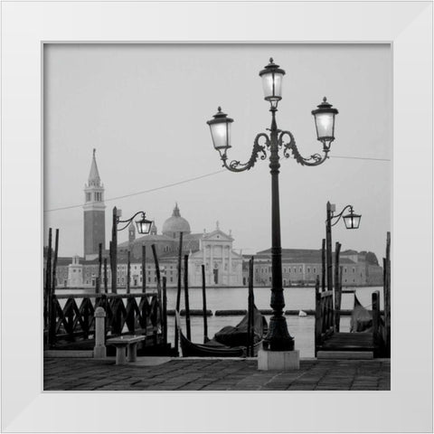 Venezia - 4 White Modern Wood Framed Art Print by Blaustein, Alan