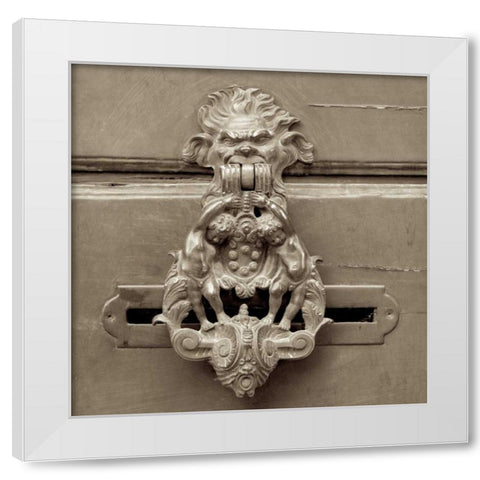 La Porta Soprammobile - 4 White Modern Wood Framed Art Print by Blaustein, Alan