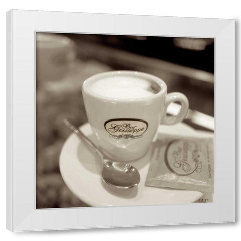 Bar Giuseppe White Modern Wood Framed Art Print by Blaustein, Alan