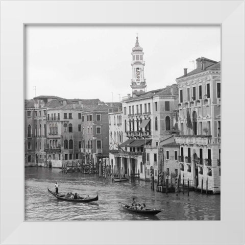 Venezia - 29 White Modern Wood Framed Art Print by Blaustein, Alan