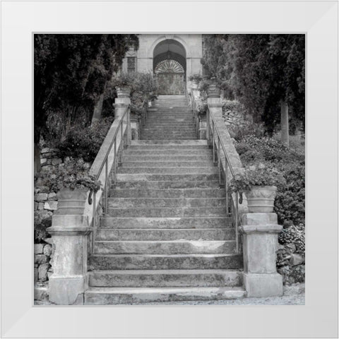 Liguria - 3 White Modern Wood Framed Art Print by Blaustein, Alan