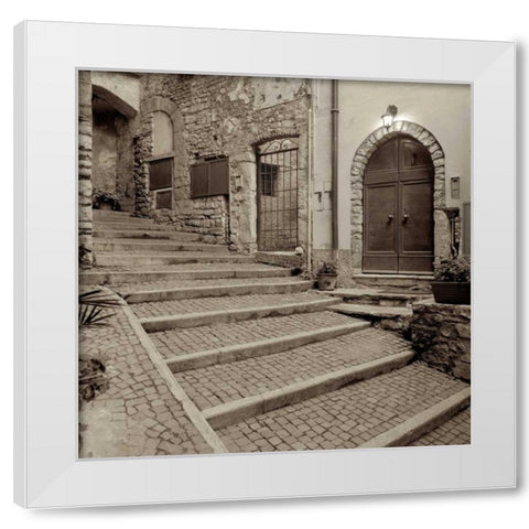 Lombardy - 1 White Modern Wood Framed Art Print by Blaustein, Alan