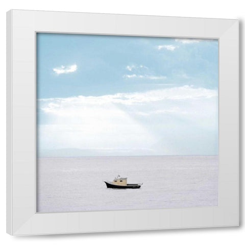 Lago Vista - 30 White Modern Wood Framed Art Print by Blaustein, Alan