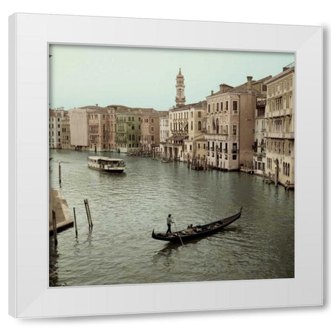 Venezia - 15 White Modern Wood Framed Art Print by Blaustein, Alan