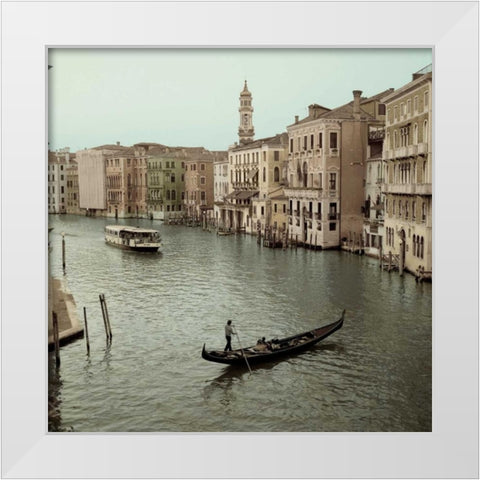 Venezia - 15 White Modern Wood Framed Art Print by Blaustein, Alan