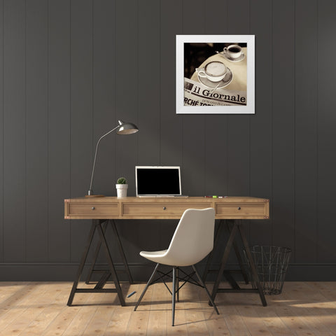 Lombardy - 11 White Modern Wood Framed Art Print by Blaustein, Alan