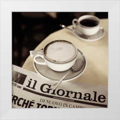 Lombardy - 11 White Modern Wood Framed Art Print by Blaustein, Alan