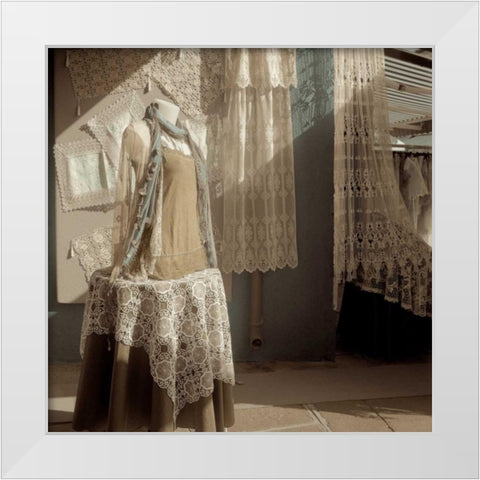 Bruano - 2 White Modern Wood Framed Art Print by Blaustein, Alan