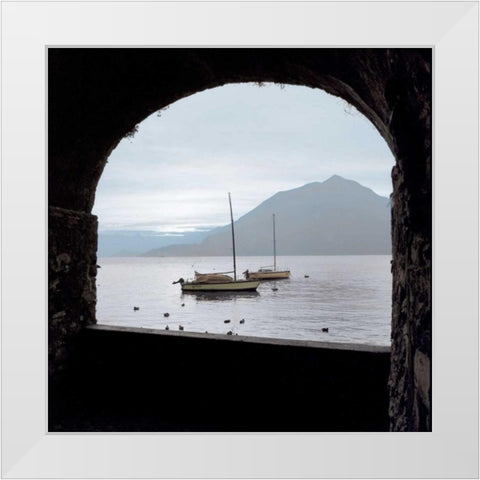 Lago Vista - 33 White Modern Wood Framed Art Print by Blaustein, Alan