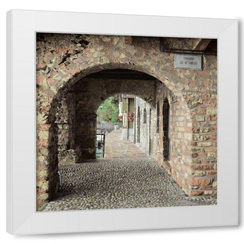 Lakeside Portal White Modern Wood Framed Art Print by Blaustein, Alan