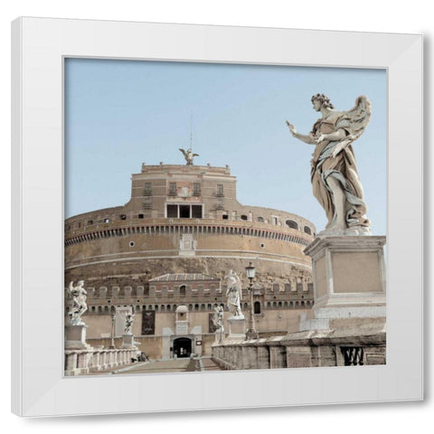 Castel SantAngelo - 1 White Modern Wood Framed Art Print by Blaustein, Alan