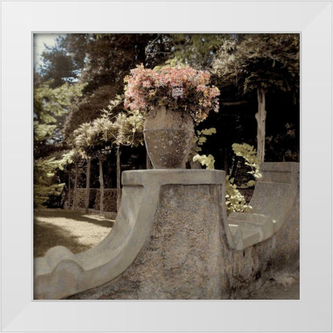 Giardini Italiano - 8 White Modern Wood Framed Art Print by Blaustein, Alan