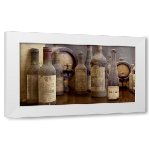 Enoteca Cortona - 5 White Modern Wood Framed Art Print by Blaustein, Alan
