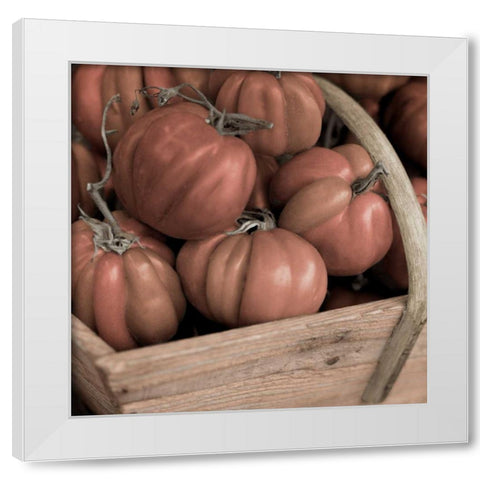 Marketplace - 16 White Modern Wood Framed Art Print by Blaustein, Alan