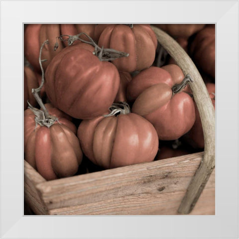 Marketplace - 16 White Modern Wood Framed Art Print by Blaustein, Alan