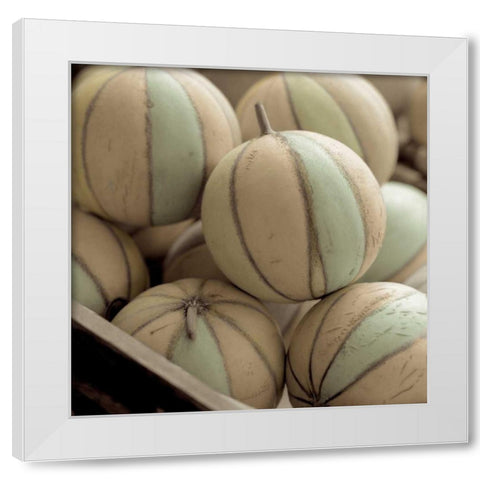 Marketplace - 10 White Modern Wood Framed Art Print by Blaustein, Alan