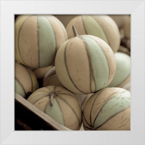 Marketplace - 10 White Modern Wood Framed Art Print by Blaustein, Alan