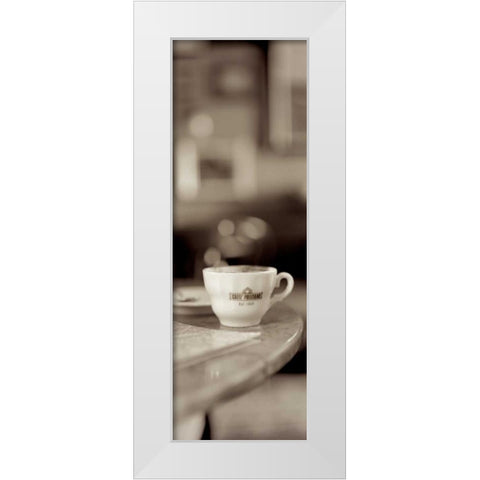 Tuscany Caffe - 3 White Modern Wood Framed Art Print by Blaustein, Alan