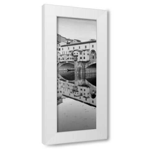 Ponte Vecchio - 1 White Modern Wood Framed Art Print by Blaustein, Alan