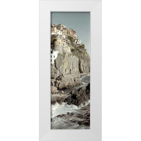 Liguria - 5 White Modern Wood Framed Art Print by Blaustein, Alan