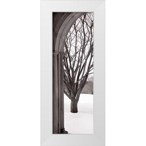 Hampton Winter Arch White Modern Wood Framed Art Print by Blaustein, Alan