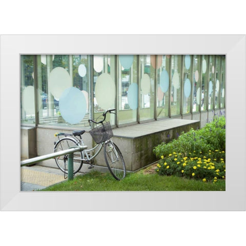 Japan Bicycle - 3 White Modern Wood Framed Art Print by Blaustein, Alan