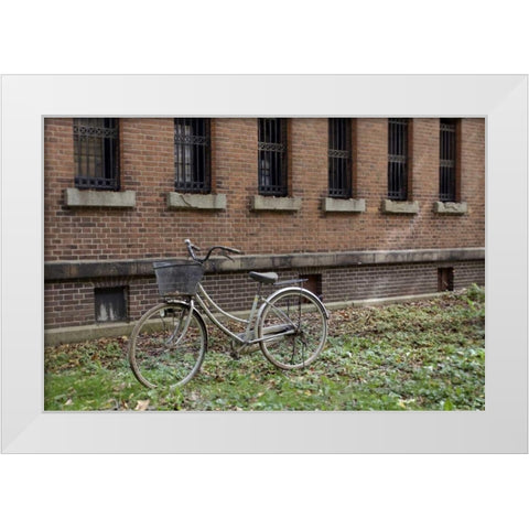 Japan Bicycle - 17 White Modern Wood Framed Art Print by Blaustein, Alan