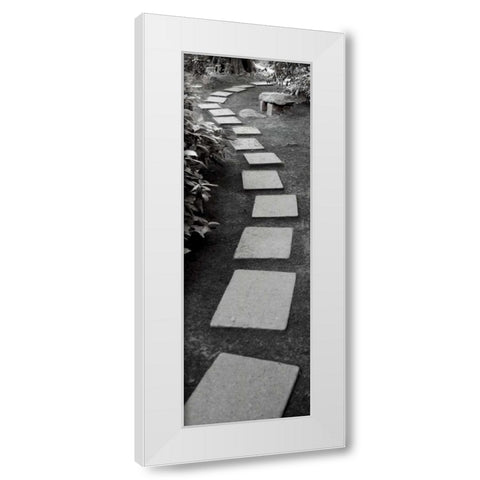 Japanese Garden - 1 White Modern Wood Framed Art Print by Blaustein, Alan