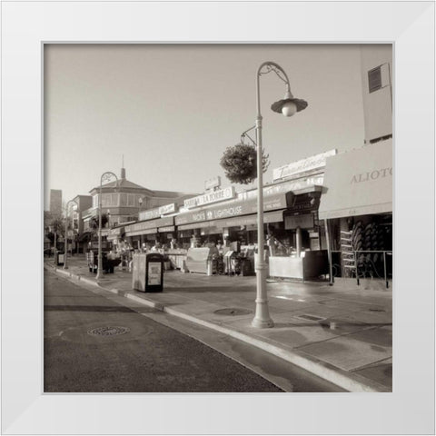 Fishermans Wharf - 2 White Modern Wood Framed Art Print by Blaustein, Alan