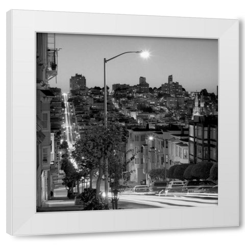 San Francisco Skyline - 2 White Modern Wood Framed Art Print by Blaustein, Alan