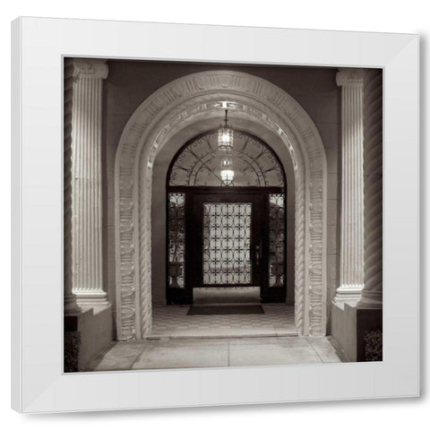 Broadway Portico - 2 White Modern Wood Framed Art Print by Blaustein, Alan