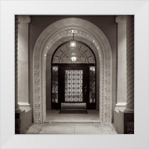 Broadway Portico - 2 White Modern Wood Framed Art Print by Blaustein, Alan