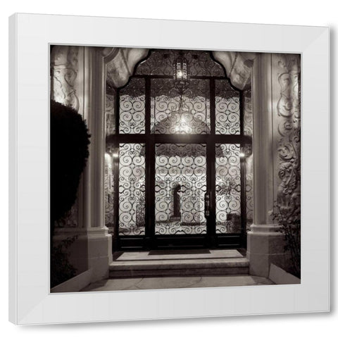 Broadway Portico - 1 White Modern Wood Framed Art Print by Blaustein, Alan