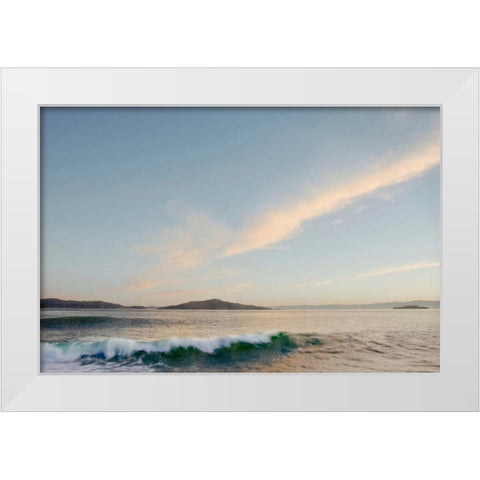 SF Bay - 2 White Modern Wood Framed Art Print by Blaustein, Alan