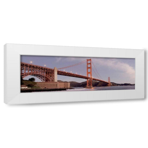 Golden Gate Bridge - 40 White Modern Wood Framed Art Print by Blaustein, Alan