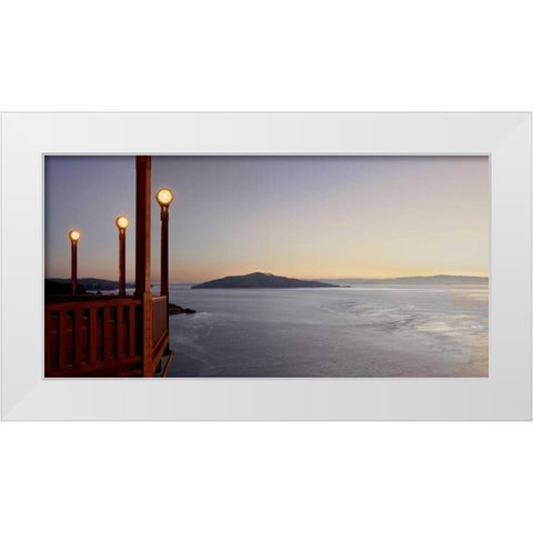 Golden Gate Bridge - 38 White Modern Wood Framed Art Print by Blaustein, Alan