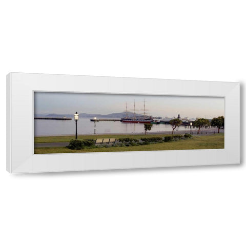 Aquatic Park Pano - 125 White Modern Wood Framed Art Print by Blaustein, Alan