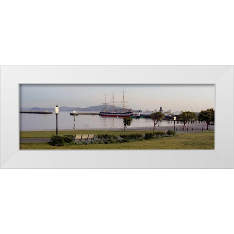 Aquatic Park Pano - 125 White Modern Wood Framed Art Print by Blaustein, Alan