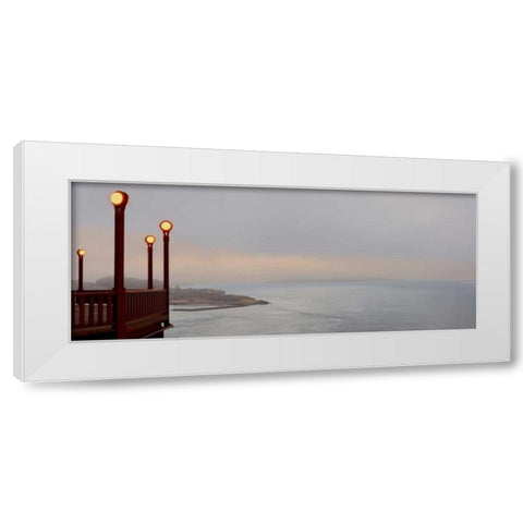 Golden Gate Bridge Pano - 129 White Modern Wood Framed Art Print by Blaustein, Alan