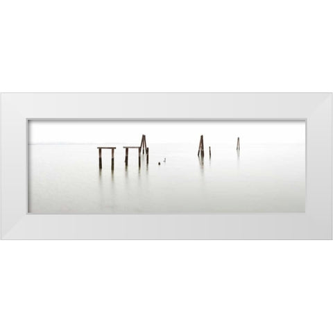 Antique Pier - 135 White Modern Wood Framed Art Print by Blaustein, Alan