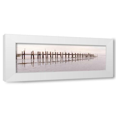 Antique Pier - 131 White Modern Wood Framed Art Print by Blaustein, Alan