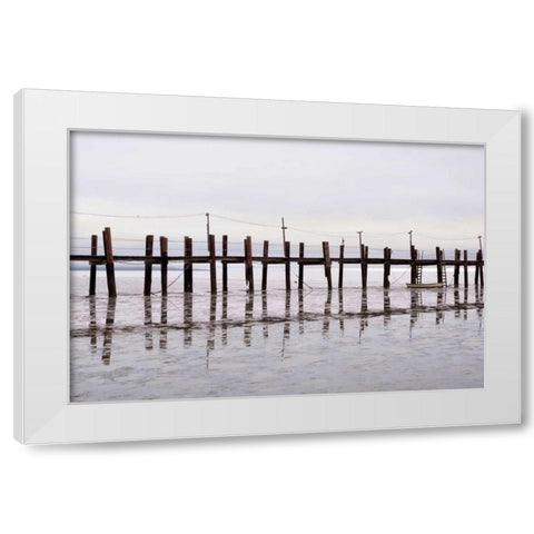 Antique Pier - 78 White Modern Wood Framed Art Print by Blaustein, Alan
